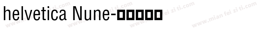 helvetica Nune字体转换